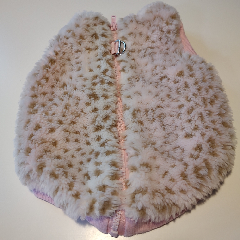 Smoochie Pooch Cheetah bomber vest size Medium